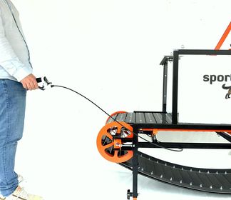 FirePaw Braking System handle on a Phoenix slatmill — FirePaw, sold by Bestia Dog Sport