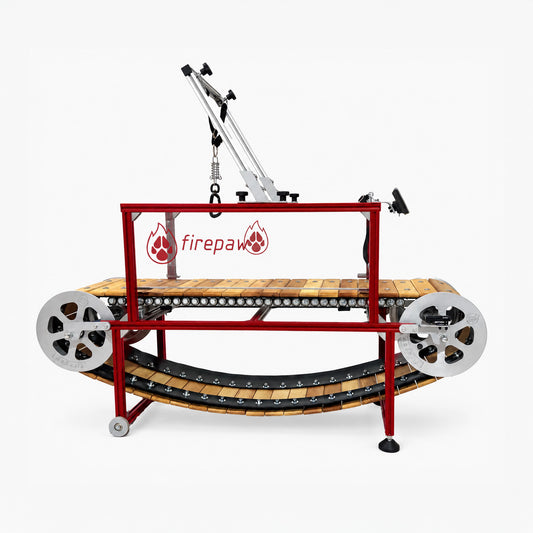FirePaw Mini Mill Gen 2 small dog treadmill, cherry red — FirePaw, sold by Bestia Dog Sport
