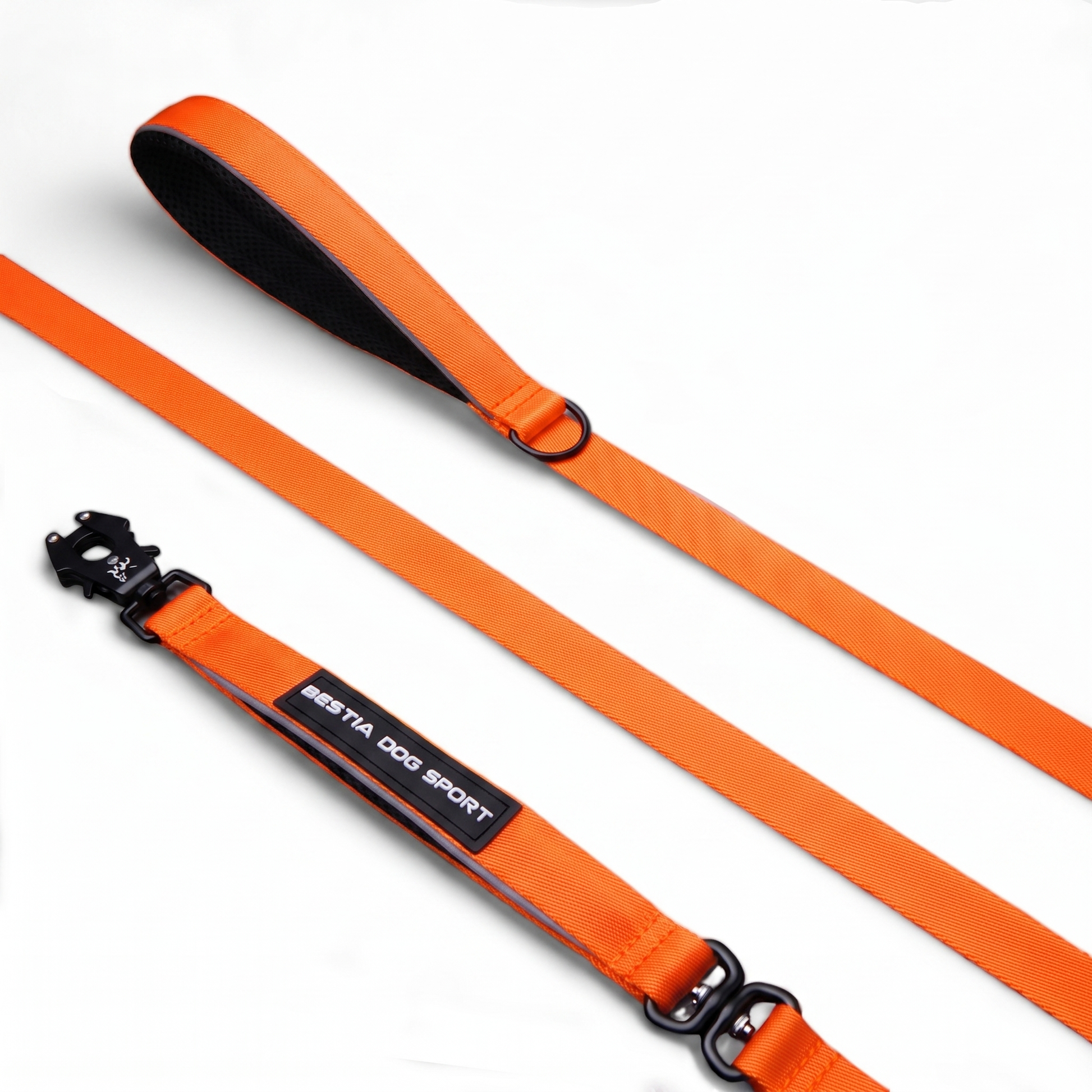 BESTIA DOG SPORT GripPro Leash - Neon Orange